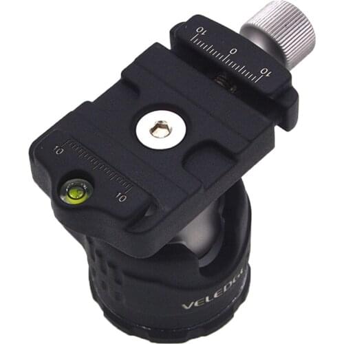 Compact and Lightweight Aluminum 360° Tripod Ball Head for Digital Camera