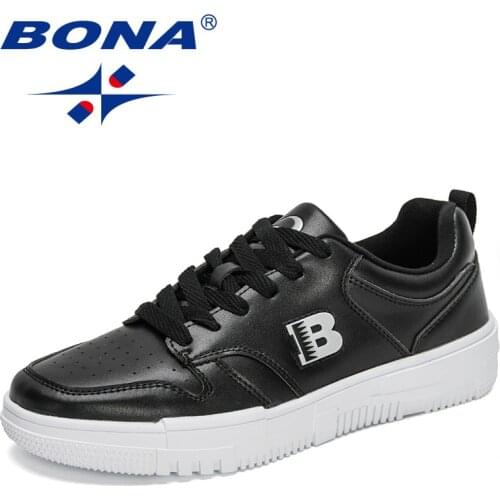 BONA 2021 New Designers Casual Shoes Fashion Sneakers Men Brand Outdoor Leisure Footwear Mansculino Trend Zapatillas Hombre Flat