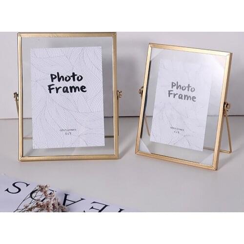 Metal photo frame classic certificate rack with plastic glass Wedding photos poster frame living room bedroom home decoration