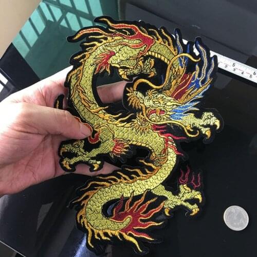 New Arrival Animals Embroidery Dragon Patches for Clothing Sew on Sticker Patches Sewing Accessories Clothes Jeans Decoration