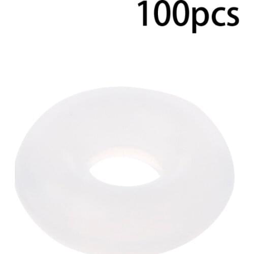 New 100PCS Silicone Rubber Stoppers Ring Bead Spacer Charm Bracelet For Jewelry DIY Accessories