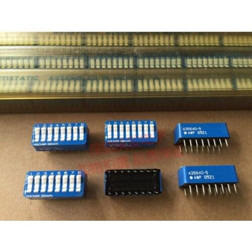 Original new 100% dial switch 8 bits 435640-5 8P