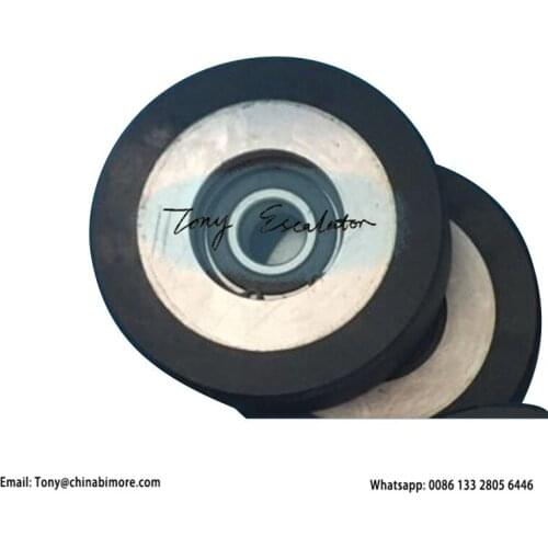 Elevator KORL010 DEE4001536 DEE4054684 Step Roller OD110mm W27mm Bearing 6204 & 6203