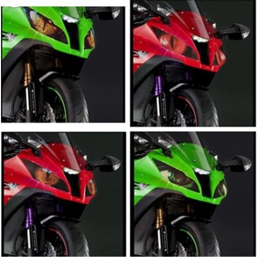 Applicable to Kawasaki ZX10R 2011-2015 Headlight Sticker Headlight Film Horizon Headlight Decorative Film
