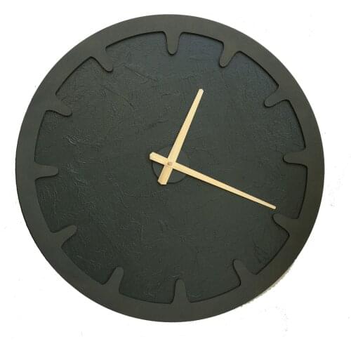 North Designed Verde Mildew Green Bar Decorative Wall Clock 48 Cm