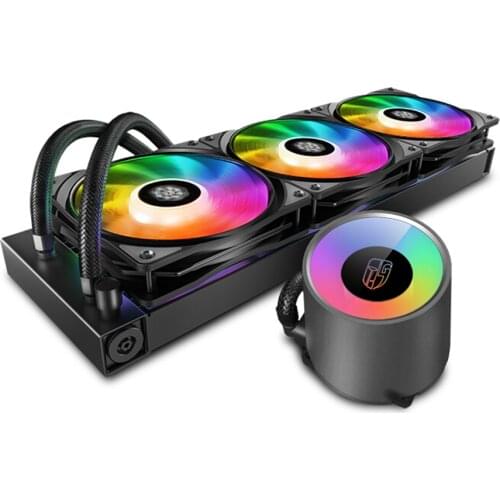 DEEPCOOL Castle 360RGB V2 CPU water cooler 120mm 5V/3Pin RGB Fan CPU liquid Cooling For intel 2066 2011 115x AMD TR4/AM4 slot