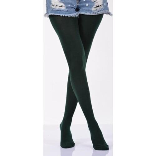 Idilfashion Female Solid Color Pantyhose Stocking-Green-B-ART008 (3'LÜ PACKAGE)