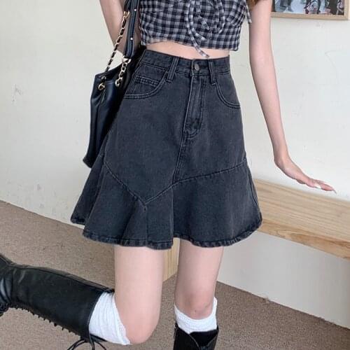 Zizibujuan Denim Skirts For Women