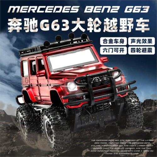 1:32 Toy Car G63 4*4 Metal Toy Alloy Car Diecasts & Toy Vehicles Car Model with light and sound Car Toys For Children