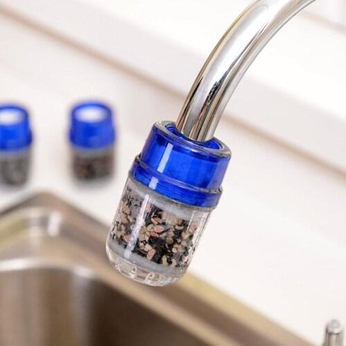 1Pc Household Kitchen Home Carbon Faucet Mini Tap Water Filter Filter Filtration Purifier Water Clean Cartridge Q5N3