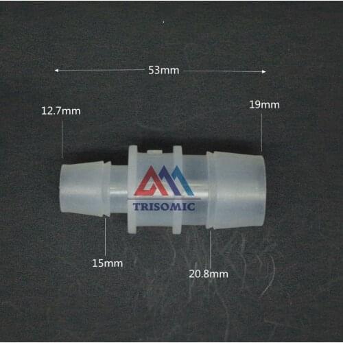 12.7mm*19mm Straight Reducing Connector Plastic Fitting Barbed Reducing Connector