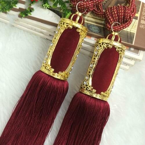 2pcs/lot Glasses Frames Hanging Ball Curtain Tassel Bandage For Home Decoration Valance Tassels Borlas Para Manualidades