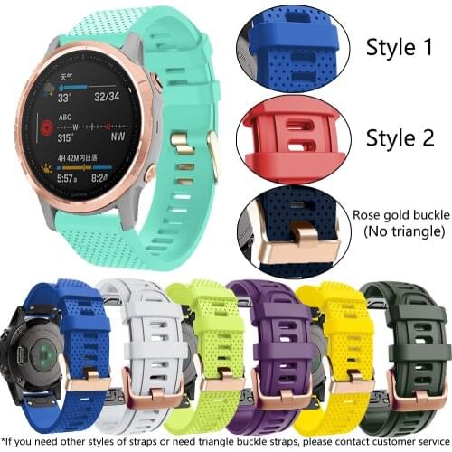20MM Watchband Strap for Garmin Fenix 6X 6s Pro 5S Plus Watch Quick Release Smart Silicone Easyfit Wrist Band Strap Accessories