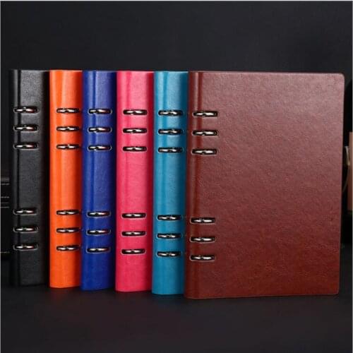 2019 Vintage PU Leather A5 Loose-leaf Business Notebook And Journals Diary To Do It Planner Spiral Notebooks Office Stationery