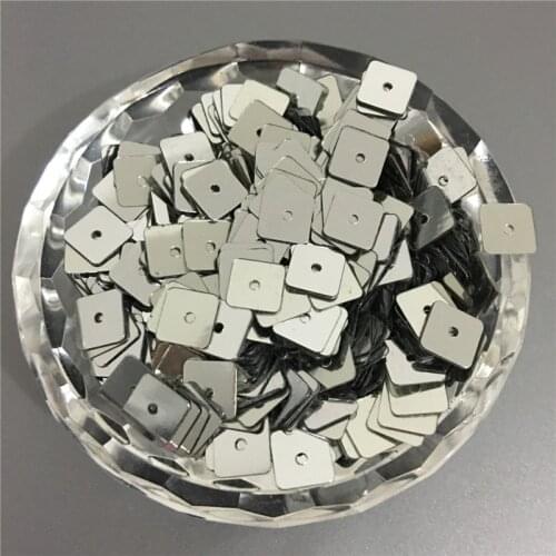 2500pcs/ lot 7mm Silver square sequins Paillettes/PVC fashion accessories craft for Scrapbook Kid Diy Garments sewing