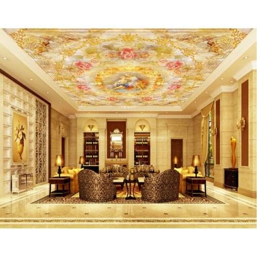 3d stereoscopic ceiling murals custom wallpaper Angel Garden 3d ceiling wallpaper living room 3d modern photo ceiling