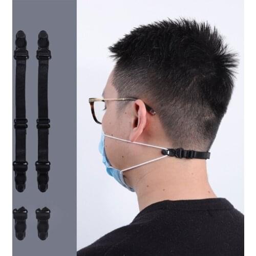 4Pcs Face Cover Cord Extenders Ear Protection Mouth Mask Adjustable Buckle Cord