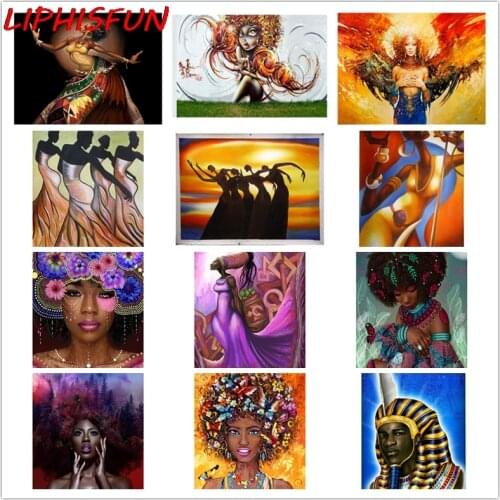 5D Diy Diamond Painting African Diamond Embroidery Full Drill square/round Resin Rhinestones wall Decor