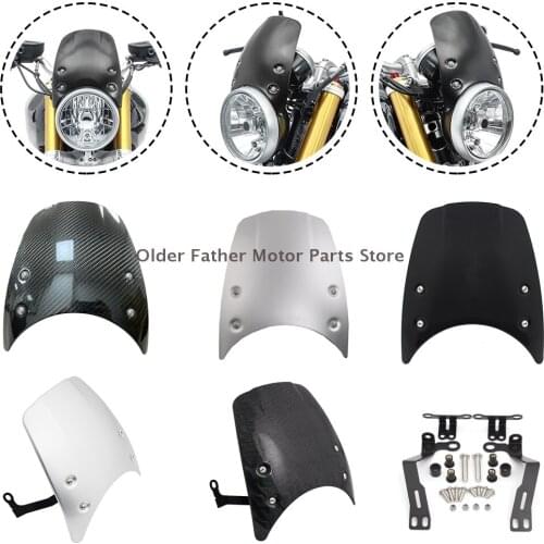 Motorcycle Headlight Windshield Fairing Windscreen For BMW R Nine T 2014-2020 Wind Deflector Accessories
