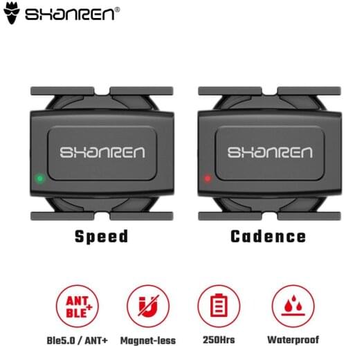 SHANREN Bicycle Wireless Sensor Bicycle Computer+ Cadence Sensor Speed Sensor Bluetooth And ANT Compatible With Android IOS