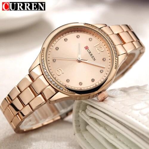 Relogio Feminino 2020 Curren Watch Women Brand Luxury Gold Quartz Watch Fashion Ladies Dress Elegant Wristwatch Gifts For Lady