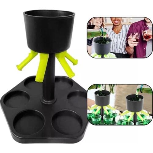 Shot Glass Games Dispenser Whisky Beer Dispenser For Filling Liquids Bar Accessories Wine Pourers Party Game Drinking Tools Rack