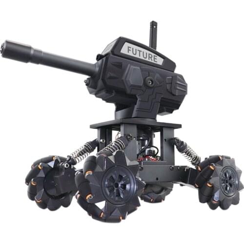 DIY Assembled Remote Control Tank Car Toy 14-Channel Control 2.4G Four-Wheel Drive Remote Control Water Bomb Car Toy
