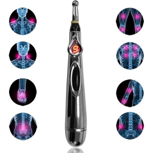 Electric Acupuncture Point Massage Pen Pain Relief Laser Therapy Electronic Meridian Energy Pen Body Head Back Neck Leg Massager