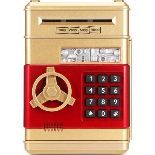Electronic Piggy Bank ATM Password Money Box Safety Electronic Password Chewing Coin Cash Deposit Machine Gift for Children Kids