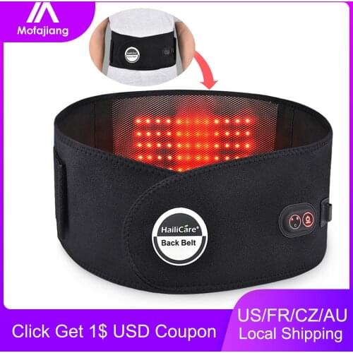 HailiCare Far Infrared Heat Therapy Back Support Belt for Lower Waist Lumbar Winter in Car or Home Relaxation Instrument Brace
