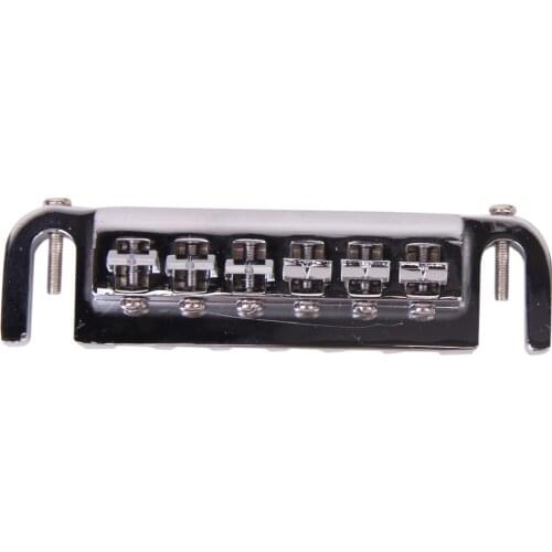 CHROME WRAP AROUND HARDTAIL BRIDGE STOP-TAIL Tailpiece GUITAR PARTS