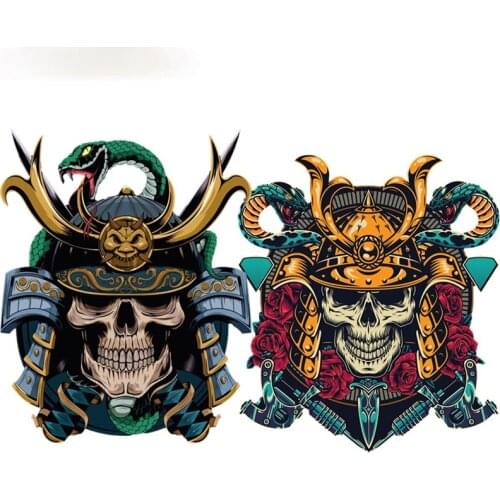 Car Sticker Cool Japan Samurai Snake Stickers for Phone Laptop Guitar Suitcase Skateboard Bike Car Decal Sunscreen Waterproof