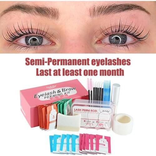 Lash Lift Kit Upgraded Glue Complete Eyelash Perm Kit, Professional Lash Extensions, Lash Curling Semi-Permanent Perming Wave