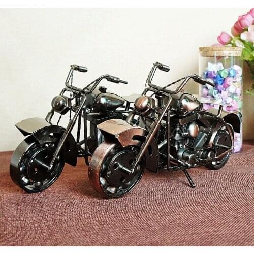 Metal handmade creative DIY iron motorcycle model craft home decoration gifts