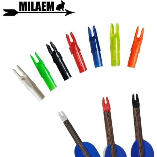 50pcs Archery Arrow Nock Insert Arrow Nock For ID 6.2mm Carbon /Fiberglass Arrow Shaft Shooting /Hunting Arrow Accessory