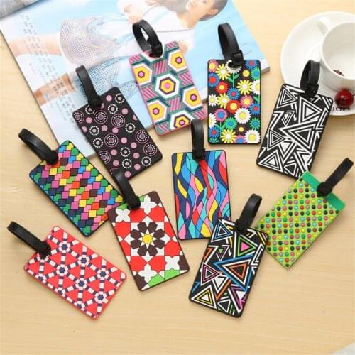 New Suitcase Color Pattern Luggage Tags design ID Tag Luggage Label Address Holder Identifier Label travel Accessories LT19