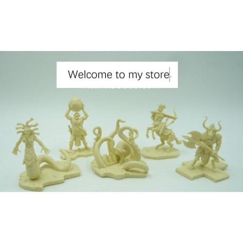 Pvc figure model toy war chess white model Giant / monster 5pcs/set