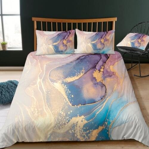3D Luxury Marble Printed Bedding Set 210x210 For Adults 2/3pc Home Textiles Twin Queen King Size Duvet Cover Pillowcase