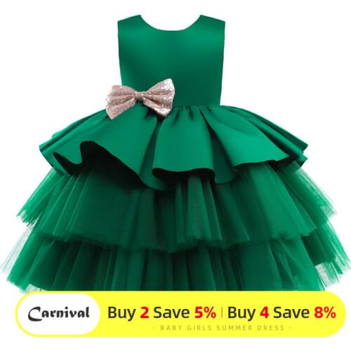 Christmas Dress for Baby Girls Gowns Kid New Years Party Vestidos Xmas Dress 4 6 8 10 Years Children Snowman Santa Claus Clothes