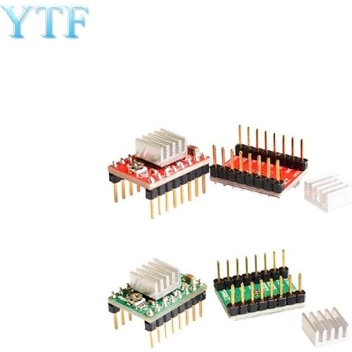 5Pcs/Lot Stepper Driver A4988 Stepper Motor Driver + Heat Sink With Sticker Drop