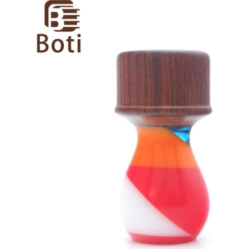 Boti Brush-Rainbow Glaze Handmade Custom Size And Brush Hair Type High Quality Resin-wood handle