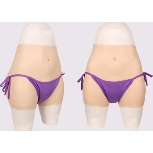 93CM Silicone Realistic Vagina Panties Shemale Crossdresser Pussy Pant Transgender Artificial Sex Fake Underwear Enhancer Hip 2G