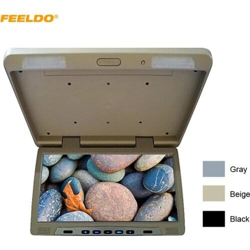 FEELDO 20.1" Roof Mounted LCD Bus Monitor Car Bus Flip Down TFT LCD Monitor with IR Transmitter 3 Colors #HQ1298