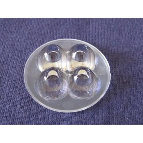 TJZ-42 High quality LED Lens 4P, Size: 42X10.3mm, degree 30, Clean surface, With 1mm step, PMMA Materials