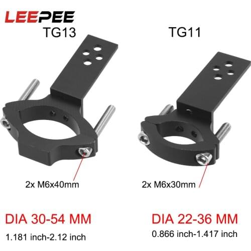 LEEPEE TG11/TG13 Adjustable Clamp Spotlight Holder Universal Mount Motorcycle Headlight Bracket Motorcycle Accessories