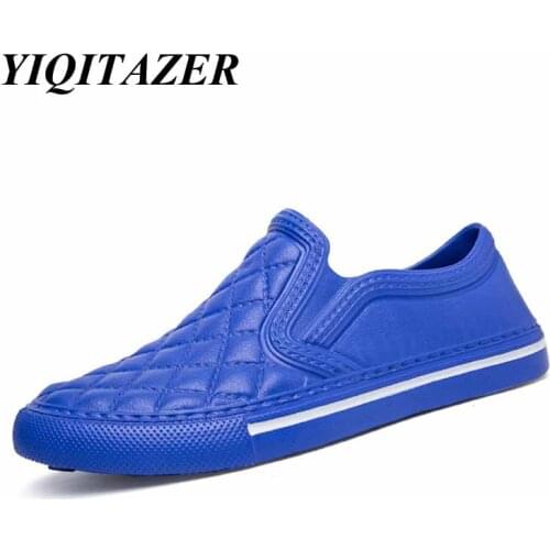 YIQITAZER 2018 Nice Home Summer Slippers Men Shoes,Floor Indoor and Outdoor PVC Funny Beach Soft Light Slipony Loafers Man