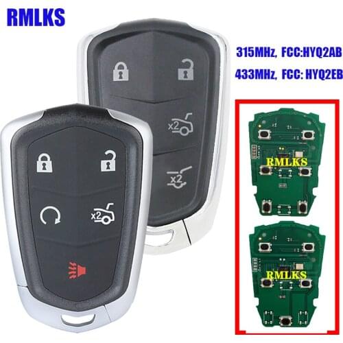 Samrt Car Remote Control Key For Cadillac SRX ATS XTS XTS-L CTS XT5 FCC: HYQ2AB ID46 Chip Uncut HU100 Blade
