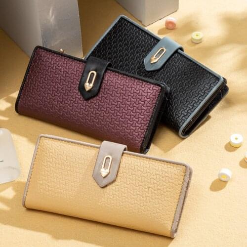 Women Pu Leather Wallets Female Large Capacity Hasp Purses Multifunctional Long Purse Phone Wallet Clutch Card Holders Carteras