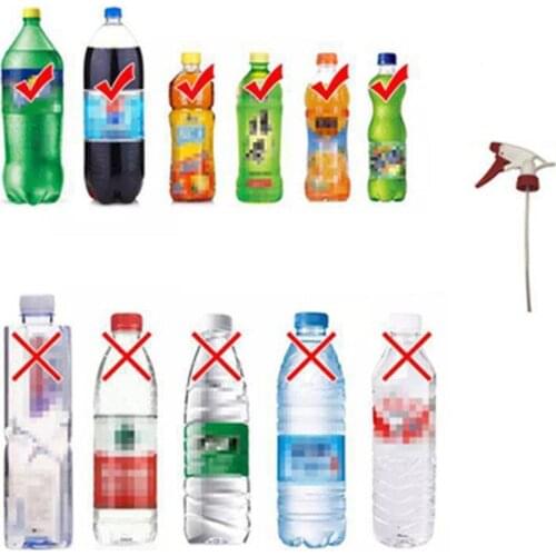 10Pcs Durable New Plastic Mist Trigger Replacement Trigger Spray Tops Spray Head Bottles Sprayer Nozzle Random Color