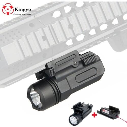 2 in 1 Tactical Red Dot Laser Sight + LED Hunting Laser Gun light Weapon Light for Pistol Glock 17,19,20,21,22,23,30,31,32